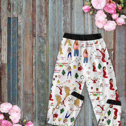 Lunariqwear™ Mariah Carey Merry ChristmasPajamas Set