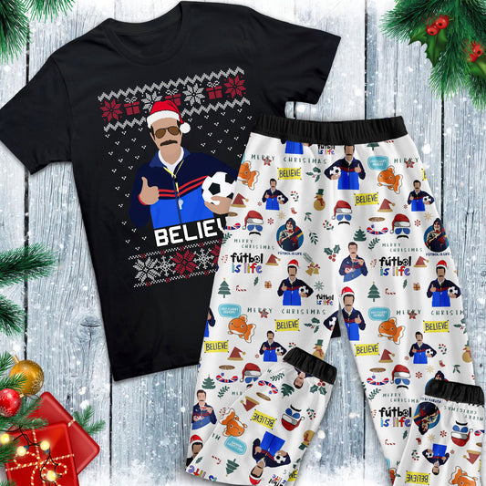 Lunariqwear™ Ted Lasso Christmas Pajamas Set