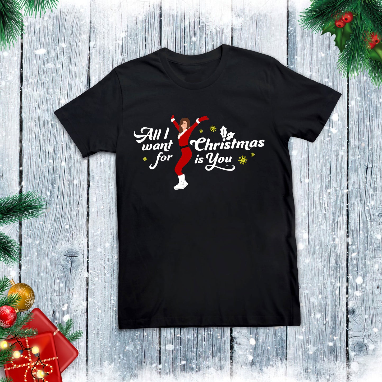 Lunariqwear™ Mariah Carey Merry ChristmasPajamas Set