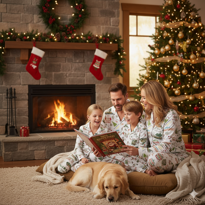 Lunariqwear™ Christmas Vacation Satin Pajama Set