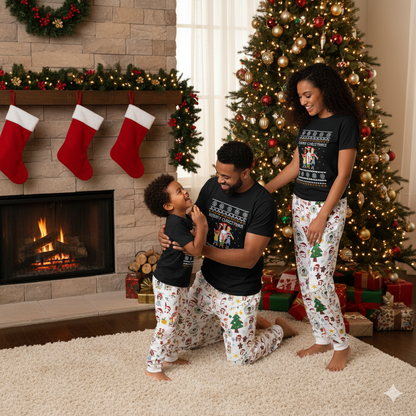 Lunariqwear™ Bobs Burger Family Christmas Pajamas Set