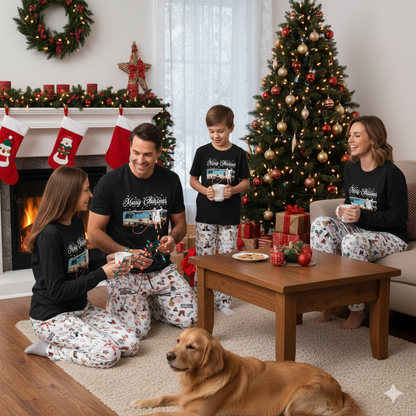 Lunariqwear™ Christmas Vacation Holiday Pajamas Set