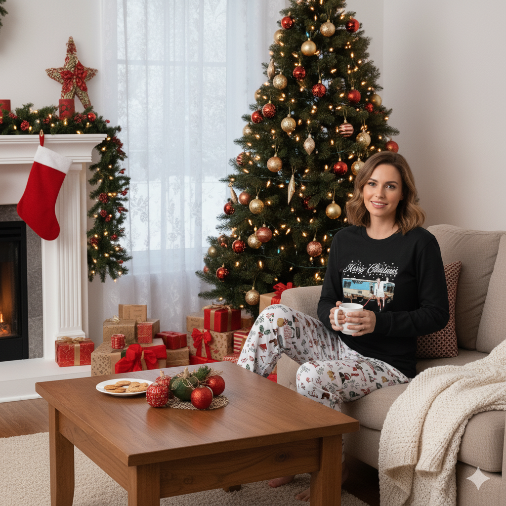 Lunariqwear™ Christmas Vacation Holiday Pajamas Set