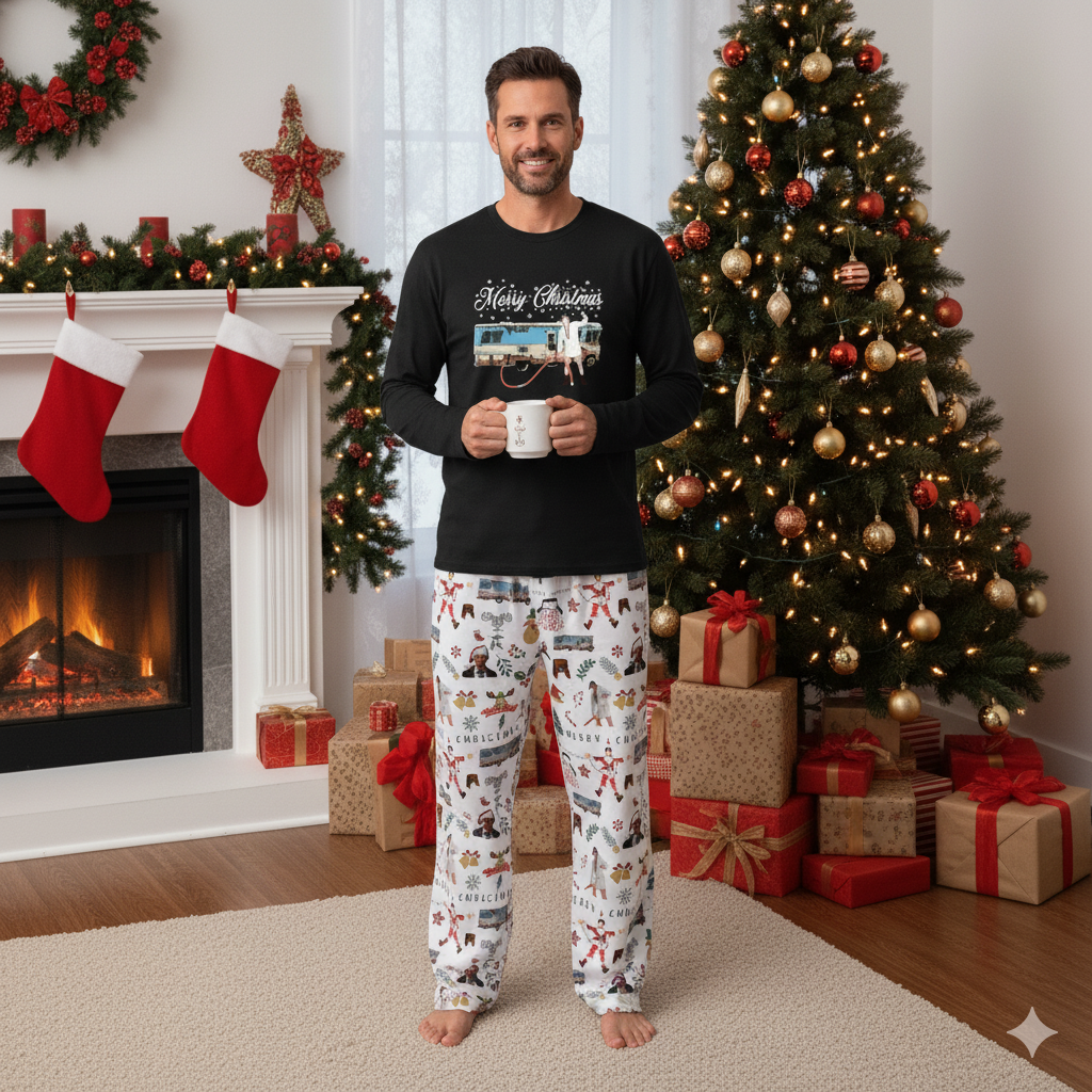 Lunariqwear™ Christmas Vacation Holiday Pajamas Set
