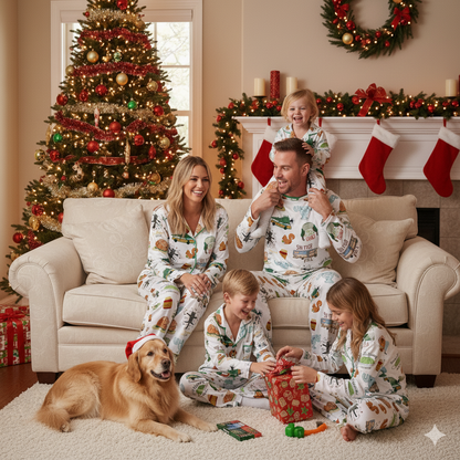 Lunariqwear™ It's A Beaut Clark Christmas Vacation Satin Pajama Set