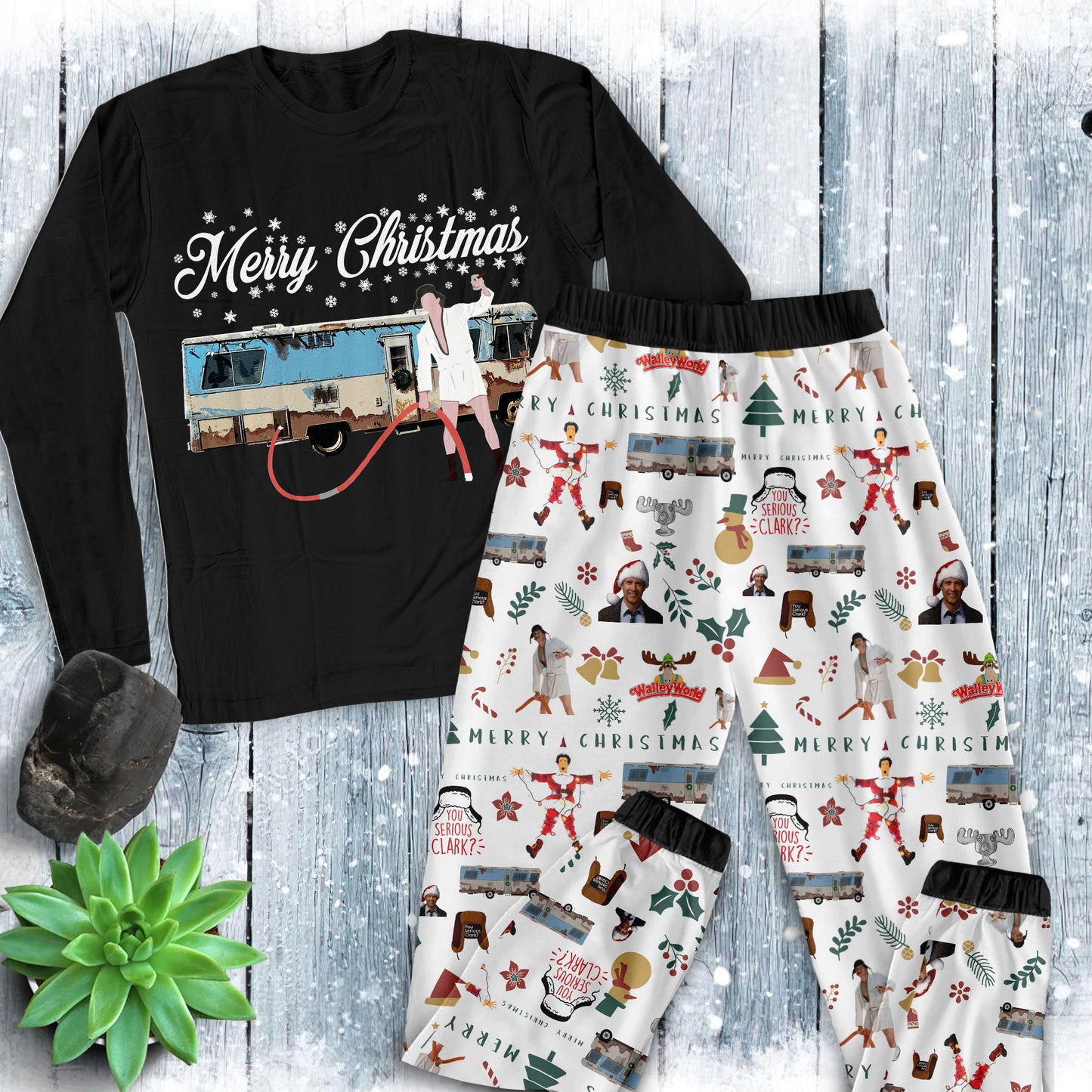 Lunariqwear™ Christmas Vacation Holiday Pajamas Set