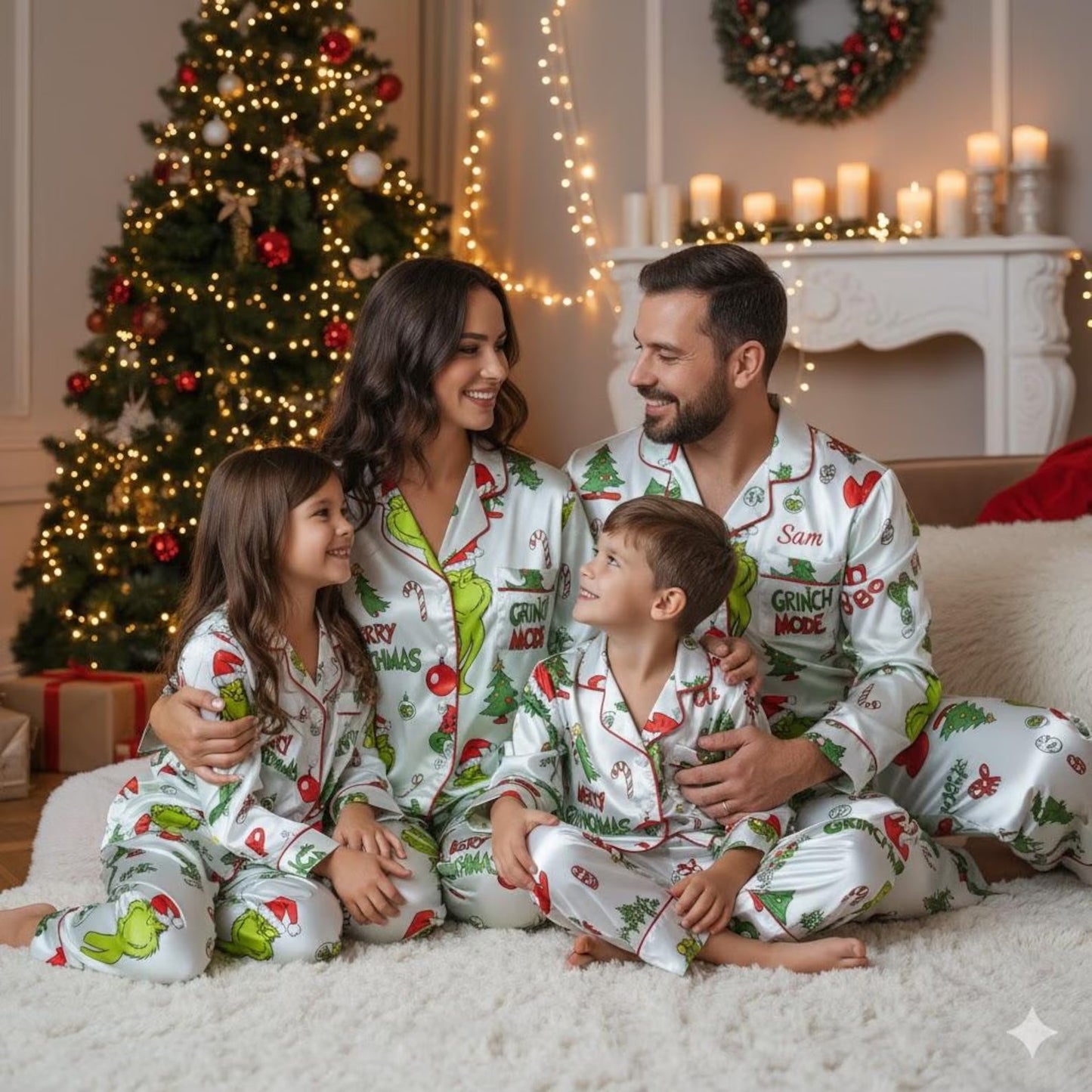 Lunariqwear™ The Grinch Matching Family Pajamas