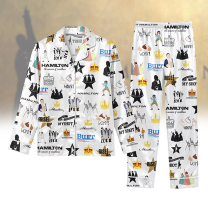 Lunariqwear™ Hamilton Musical Short-Sleeve Pajama Set