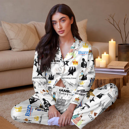 Lunariqwear™ Hamilton Musical Short-Sleeve Pajama Set