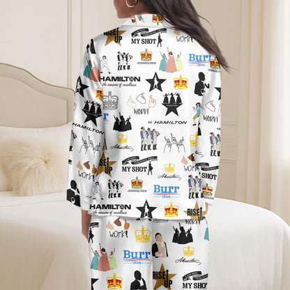 Lunariqwear™ Hamilton Musical Short-Sleeve Pajama Set