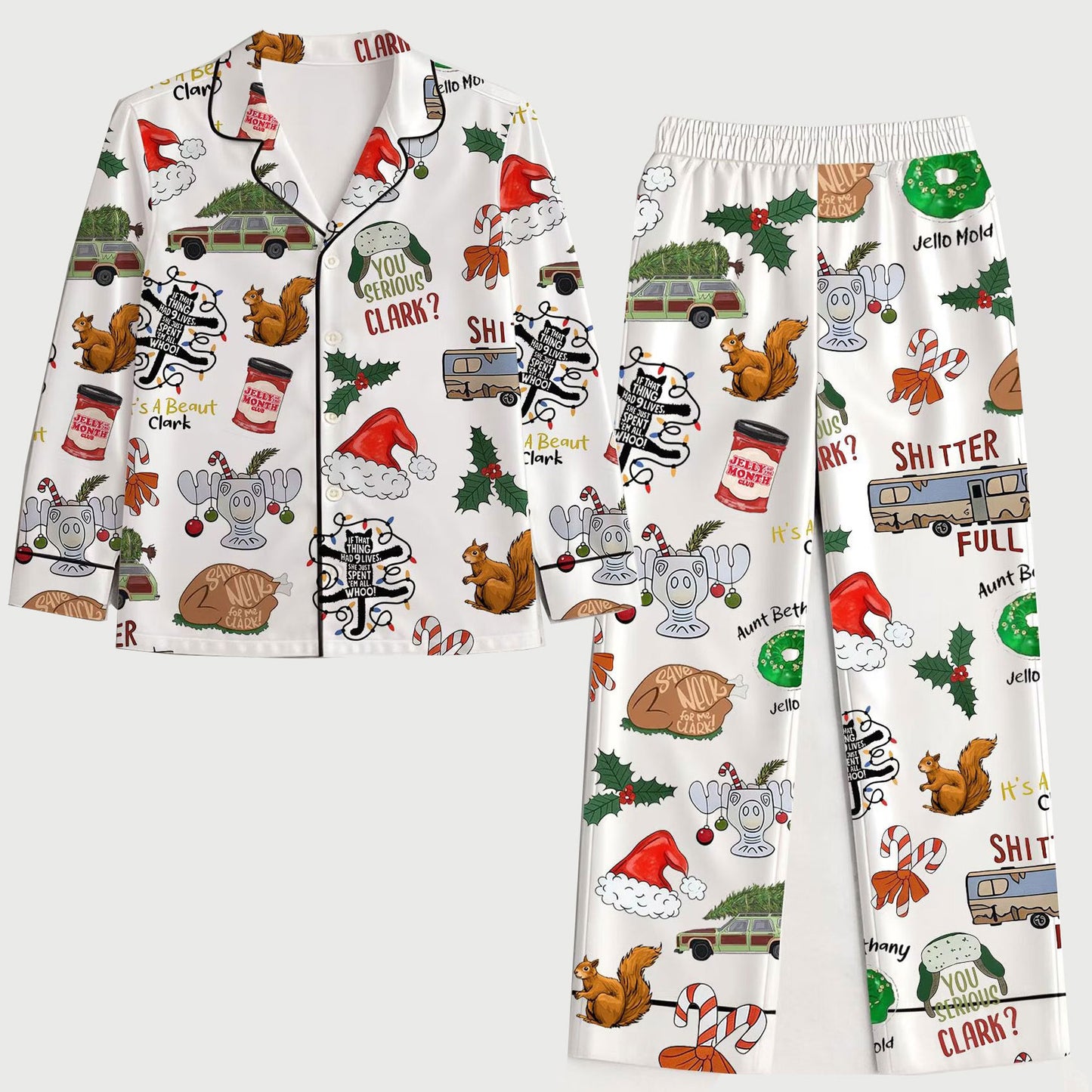 Lunariqwear™ Griswold Pajamas Satin Set