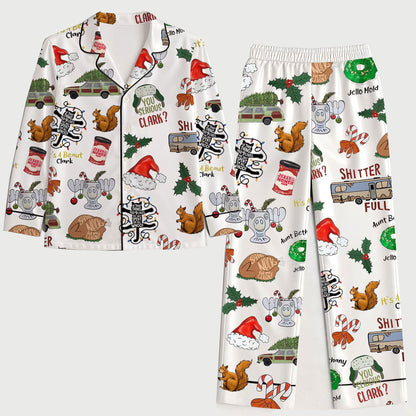 Lunariqwear™ Griswold Pajamas Satin Set