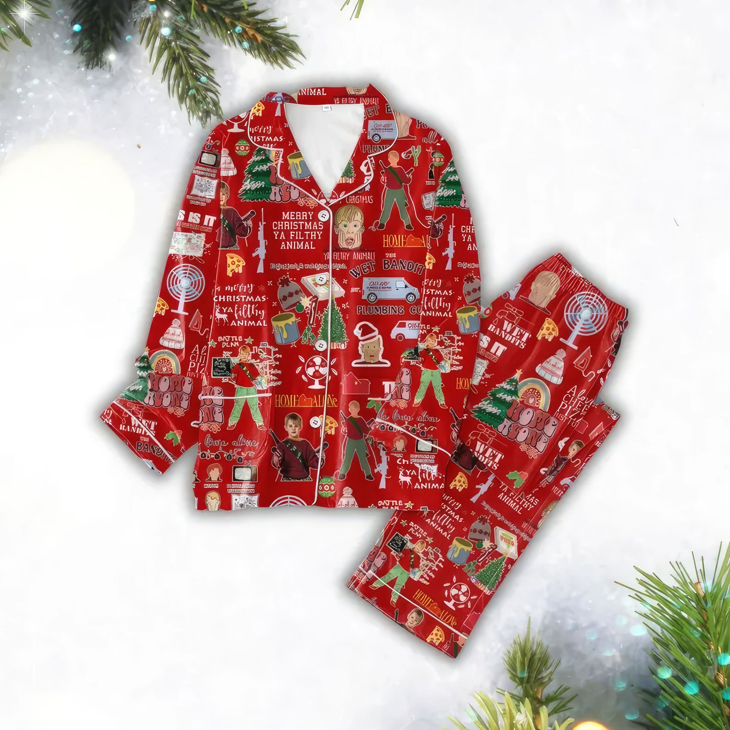 Lunariqwear™  Festive Christmas Family Pajama Set