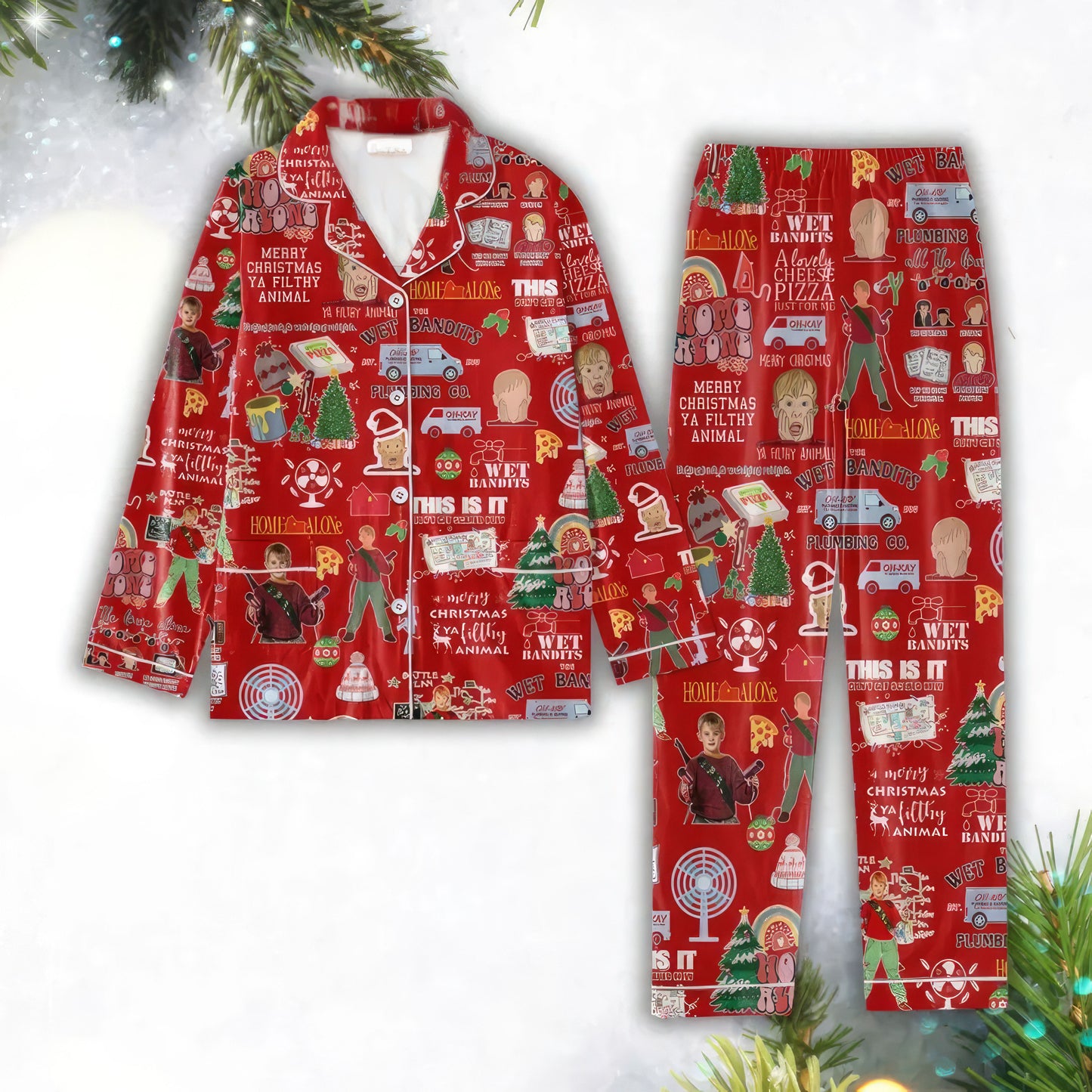 Lunariqwear™  Festive Christmas Family Pajama Set